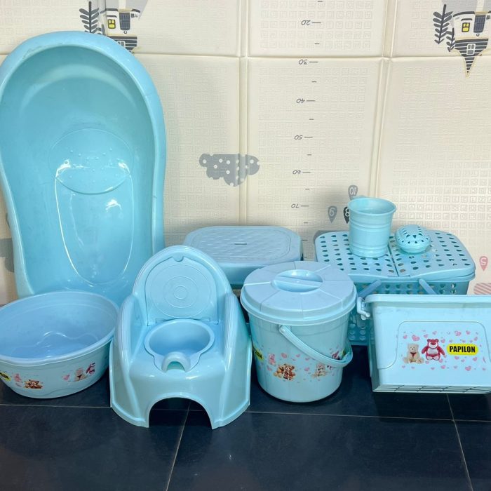 GREEN 7PCS BATH SET