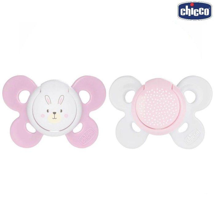 CHICCO PHYSIOFORMA 0 -6M SILICONE COMFORT PACIFIER ( 2 PACK)