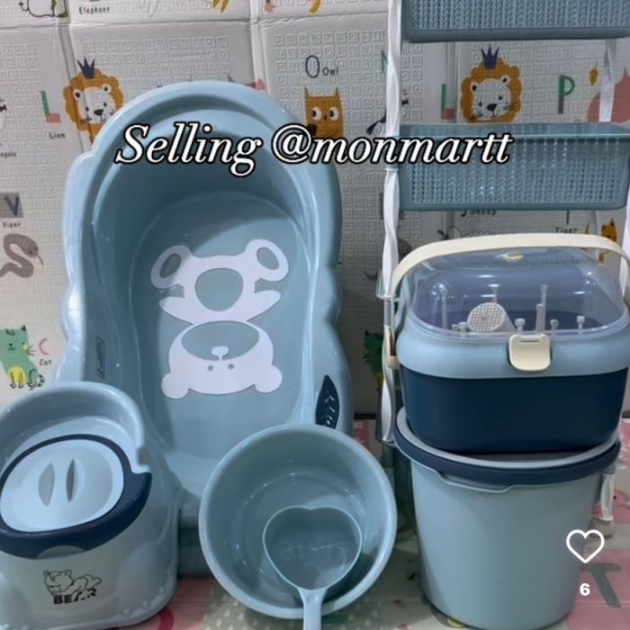 BEAR FAMILy 7PCS BATH SET