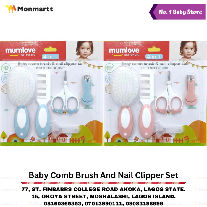 BABY COMB BRUH AND NAIL CLIPPER SET
