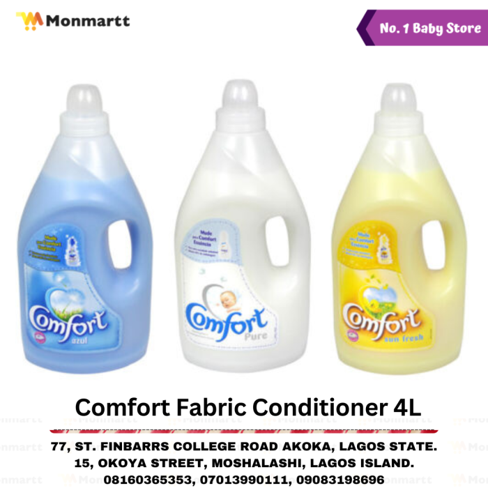 COMFORT FABRIC CONDITIONER 4LTRS