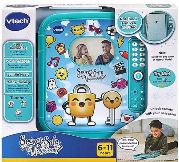 V-TECH SECRET SAFE NOTEBOOK TOY